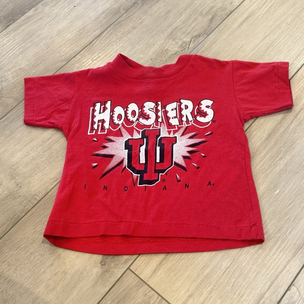 Indiana Hoosiers IU Tshirt Size 4T NCAA Champs Retro 90s College Colors USA Made